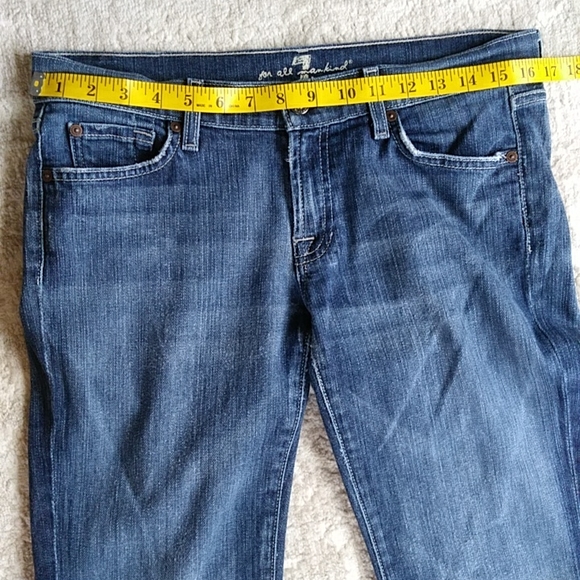 7FAM Bootcut Y2K Jeans 7 For All Mankind Jeans Size 29 Blue - Picture 12 of 16